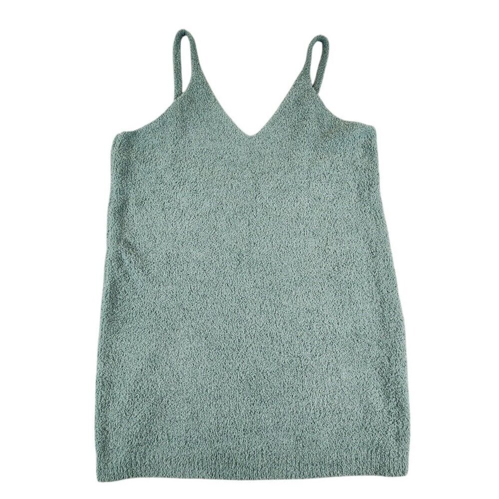 Victoria's Secert NEW Cozy Teddybear Fleece Mini Dress Green Strappy Lightweight
